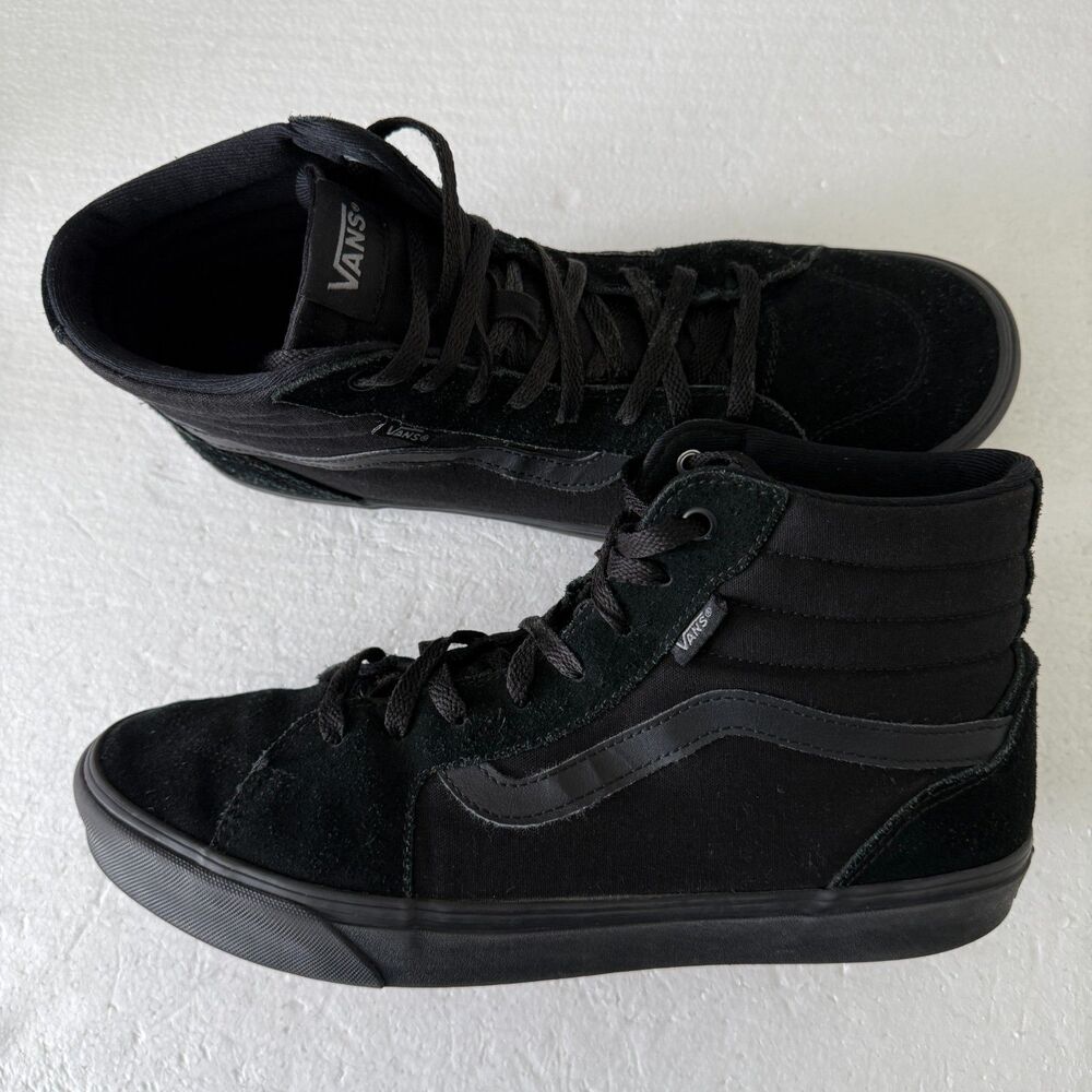 Vans Men's Filmore Hi VansGuard Sneaker Black Suede Size 12